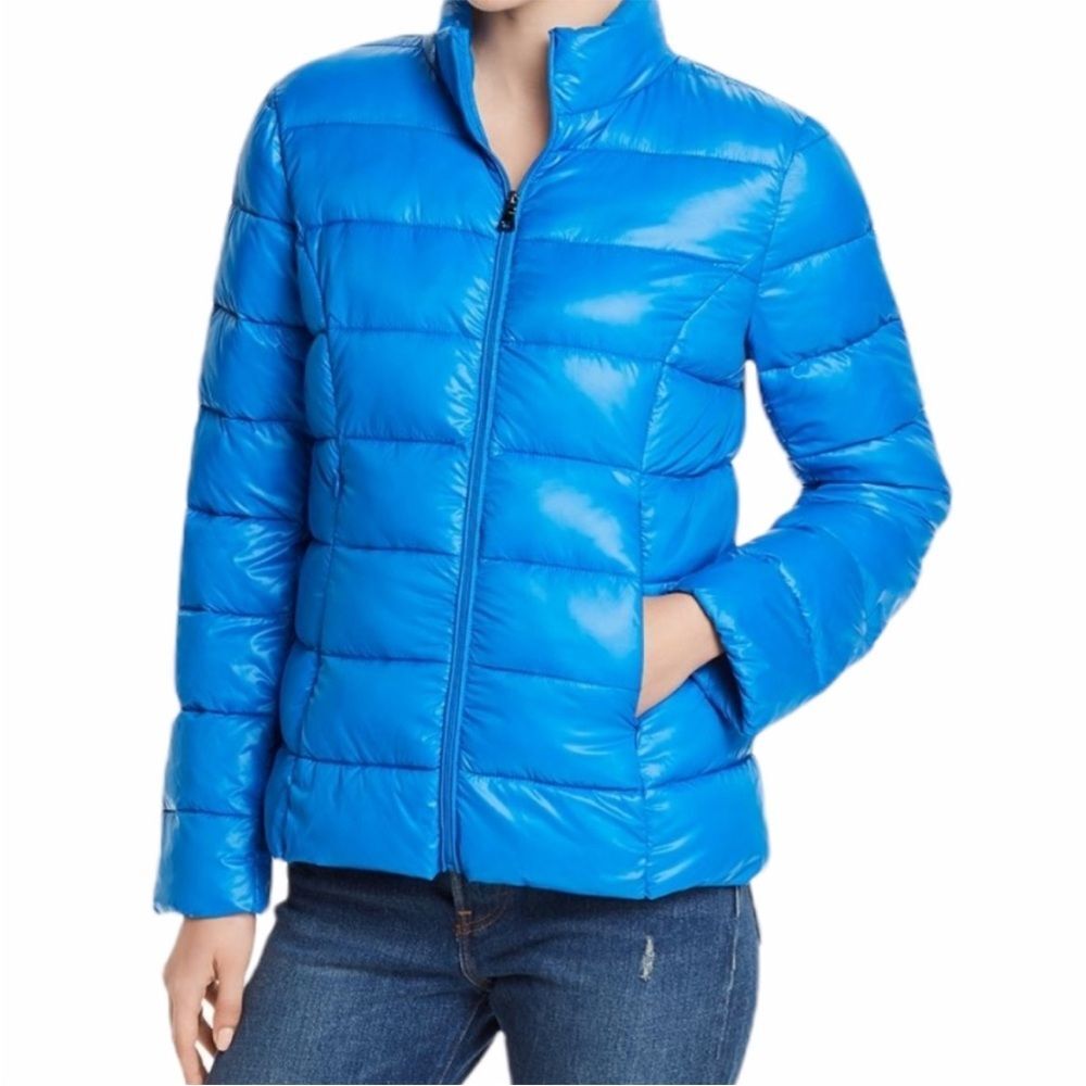 Aqua Packable Puffer Jacket blue Size Large